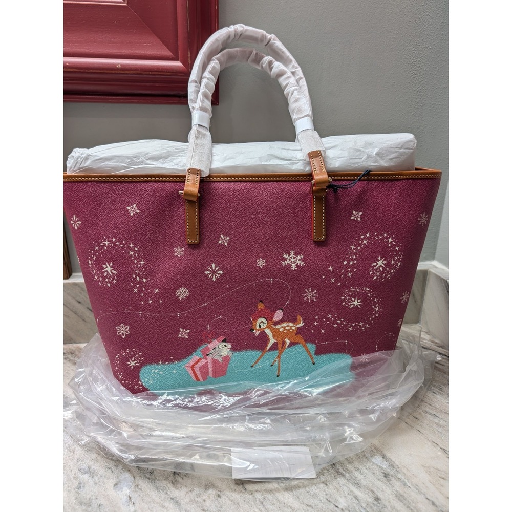 Disney Parks Dooney & Bourke 2023 Disney Classics Christmas Tote NWT - Picture 3 of 5